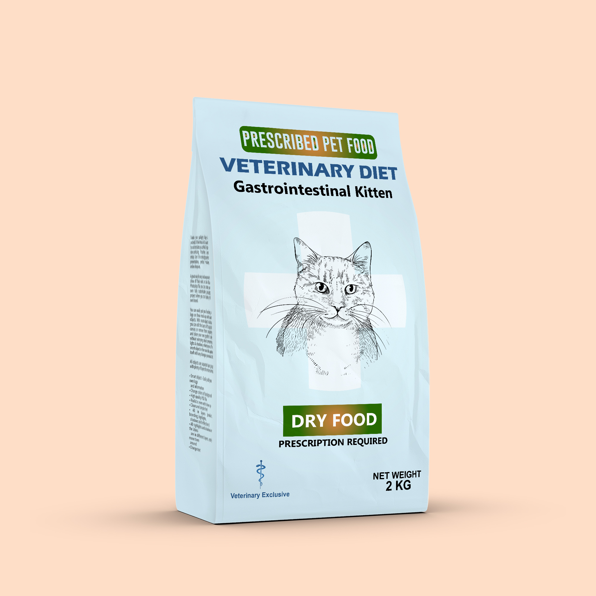 Prescription Diets Cat Dry Food GastroIntestinal - 2 KG